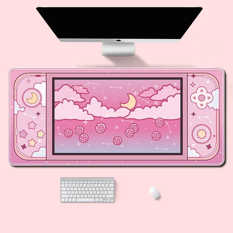 Tech Desktop Accessories - Moon and Stars Large Desk Mat
