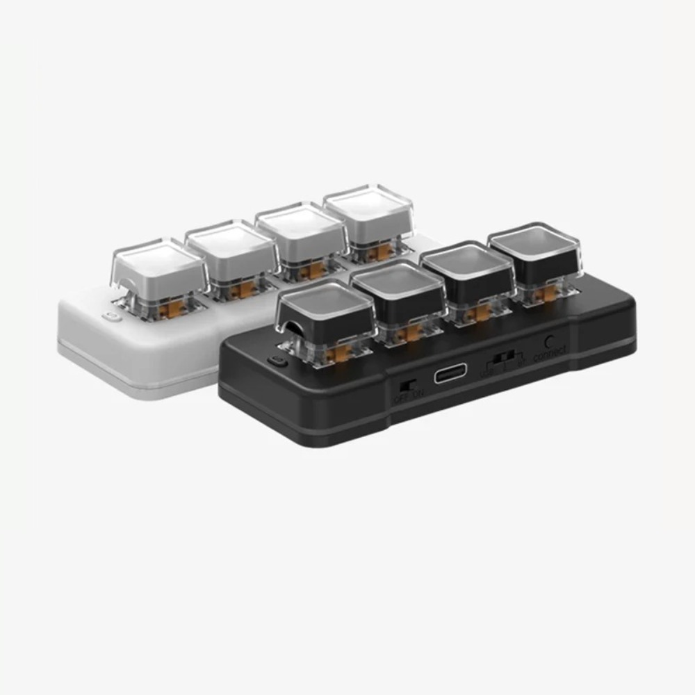 Tech Desktop Accessories - MK424Pro 4-Key Wireles Mini Keyboard Customized