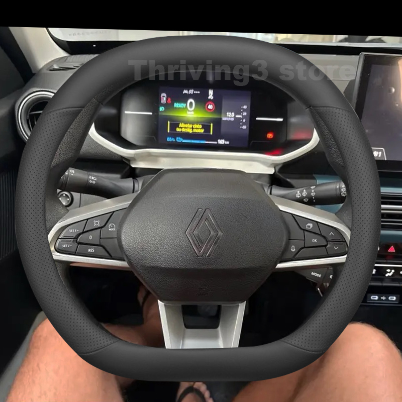 Tech Accessories Hub - Leather Car Steering Wheel Cover For