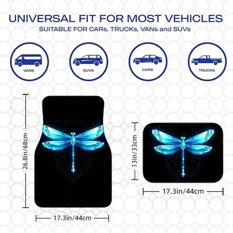 4Pcs Blue Crystal Dragonfly Bl - Universal Tech Accessories recension och pris