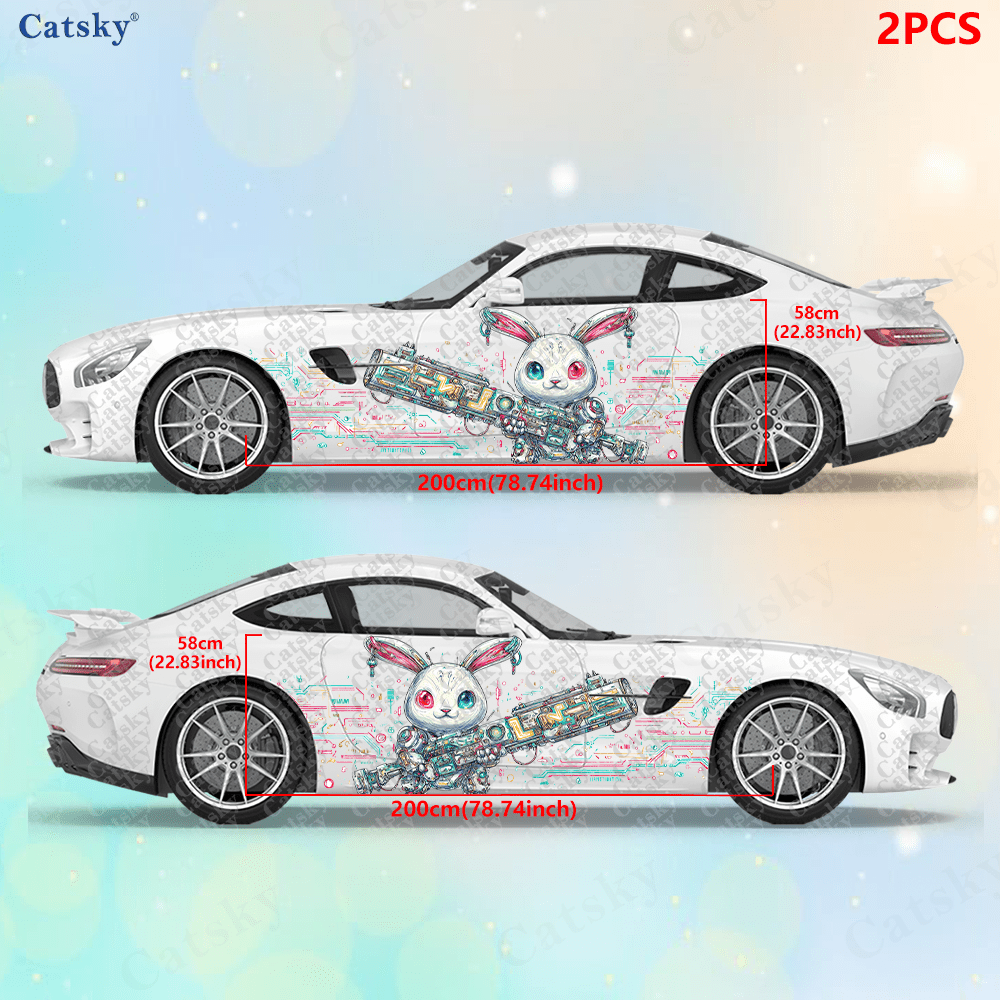 2pcs Cyberpunk Line Tech Bunny - I Tech Accessories recension och pris
