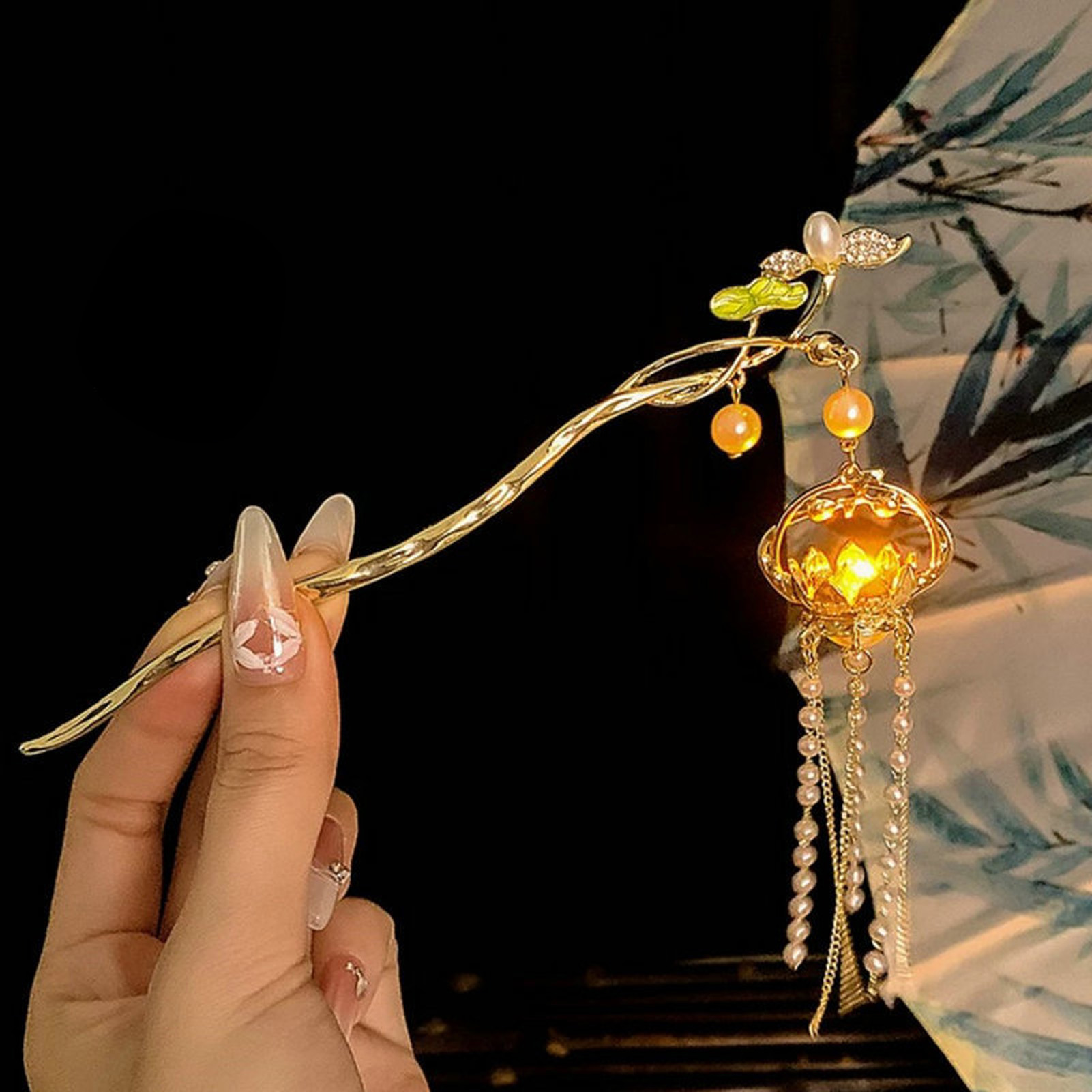 Luminous Flower Hairpin Exquis - Tech Accessories For Women recension och pris