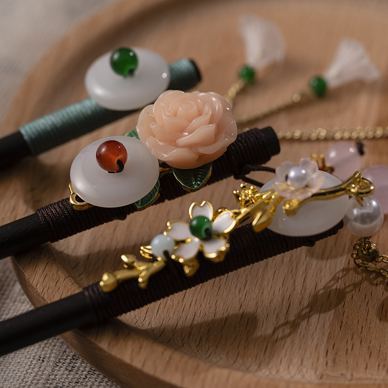 1Pc Wooden Hairpin Headdress f - Tech Accessories For Women recension och pris