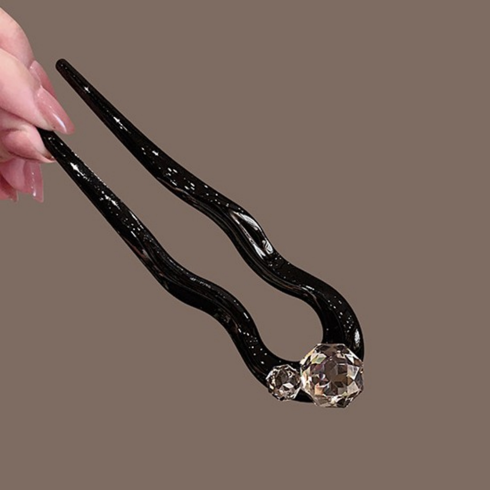 1PC Crystal Hair Fork,Black El - Tech Accessories For Women recension och pris