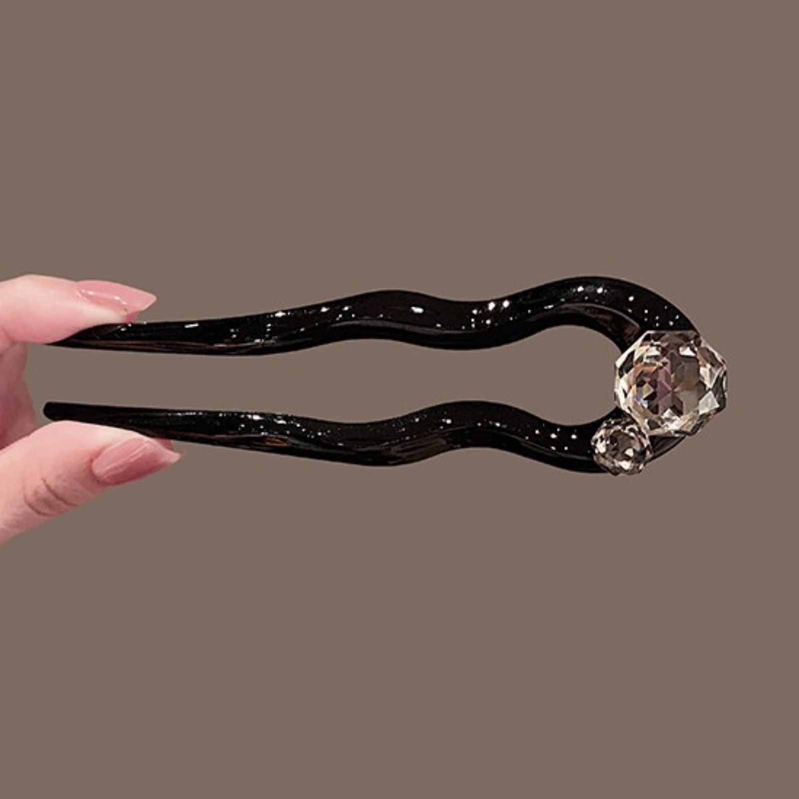 1PC Crystal Hair Fork,Black El - Tech Accessories For Women recension och pris