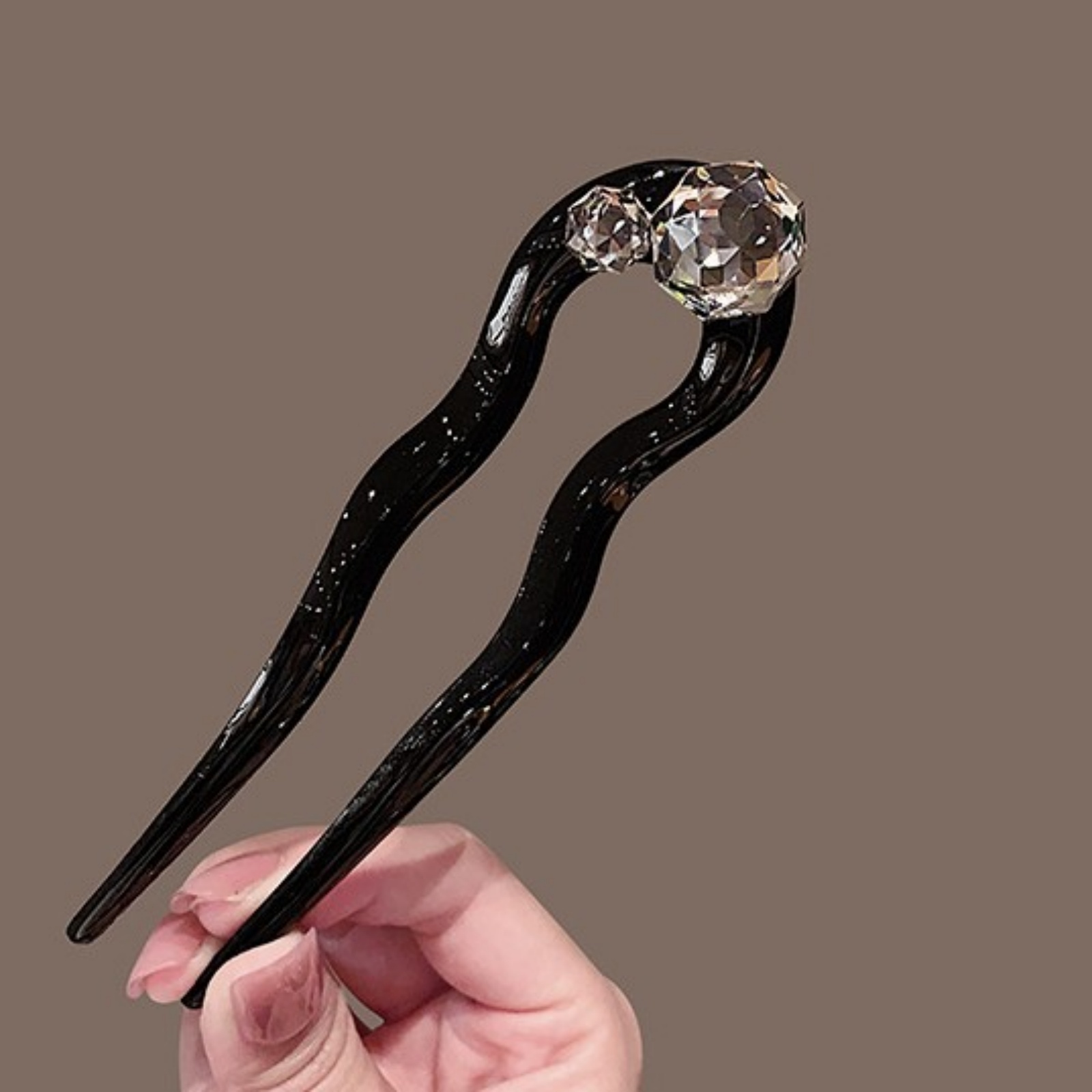 1PC Crystal Hair Fork,Black El - Tech Accessories For Women recension och pris