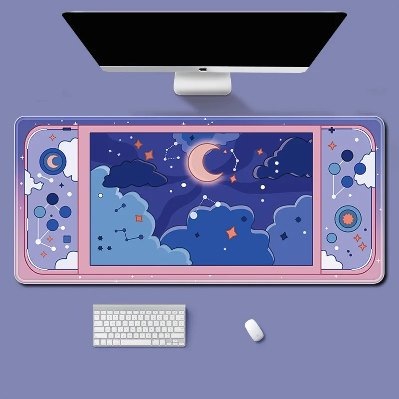 Moon and Stars Large Desk Mat  - Tech Desktop Accessories recension och pris