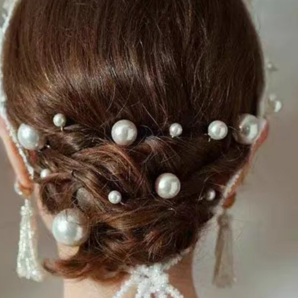 Pearl Crystal Hair Pins Comb S - Tech Accessories For Women recension och pris