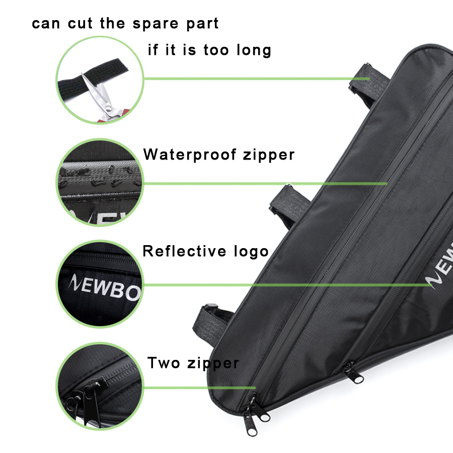 NEWBOLER Large Bicycle Triangl - Tech Accessories Bag recension och pris