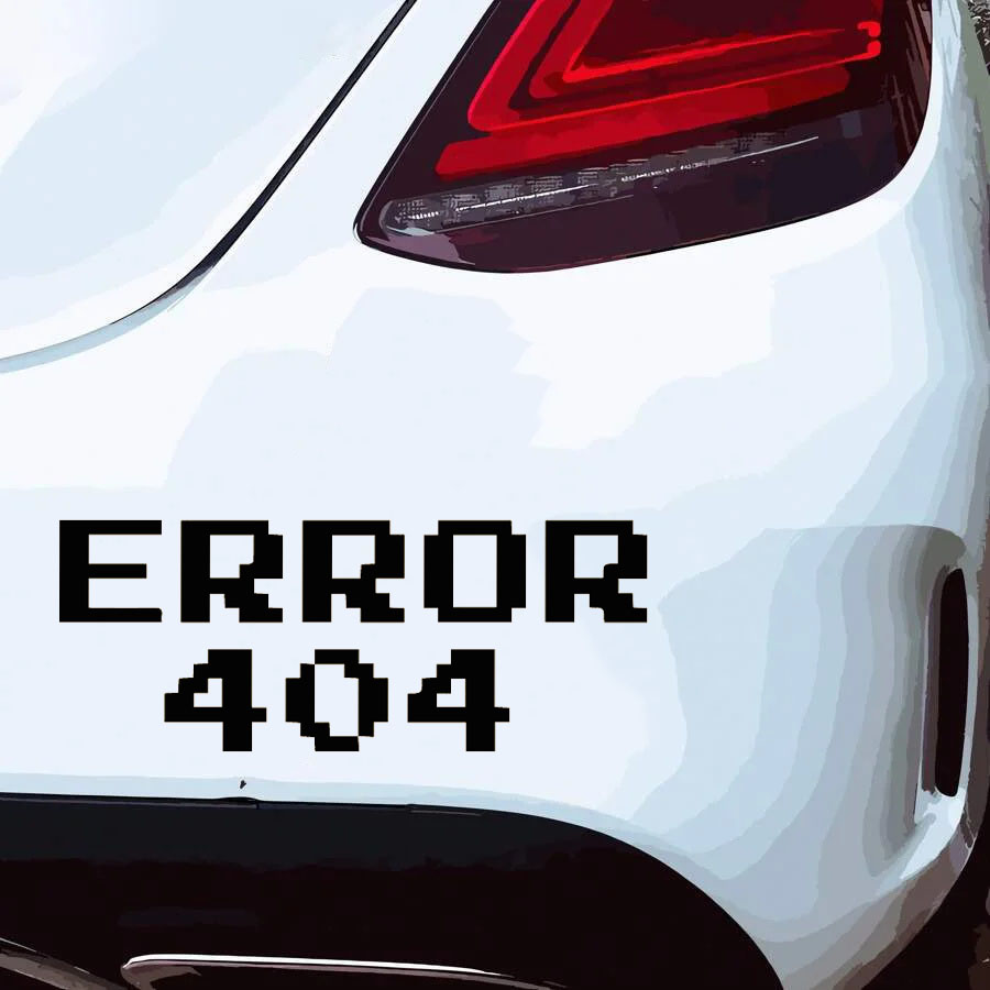 Error 404 Pixel Font Car Stick - Tech Accessories For Laptop recension och pris