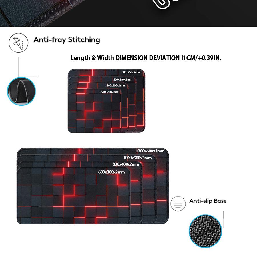 Neon Square Tech Mouse Pad Gam - Tech Accessories For Laptop recension och pris