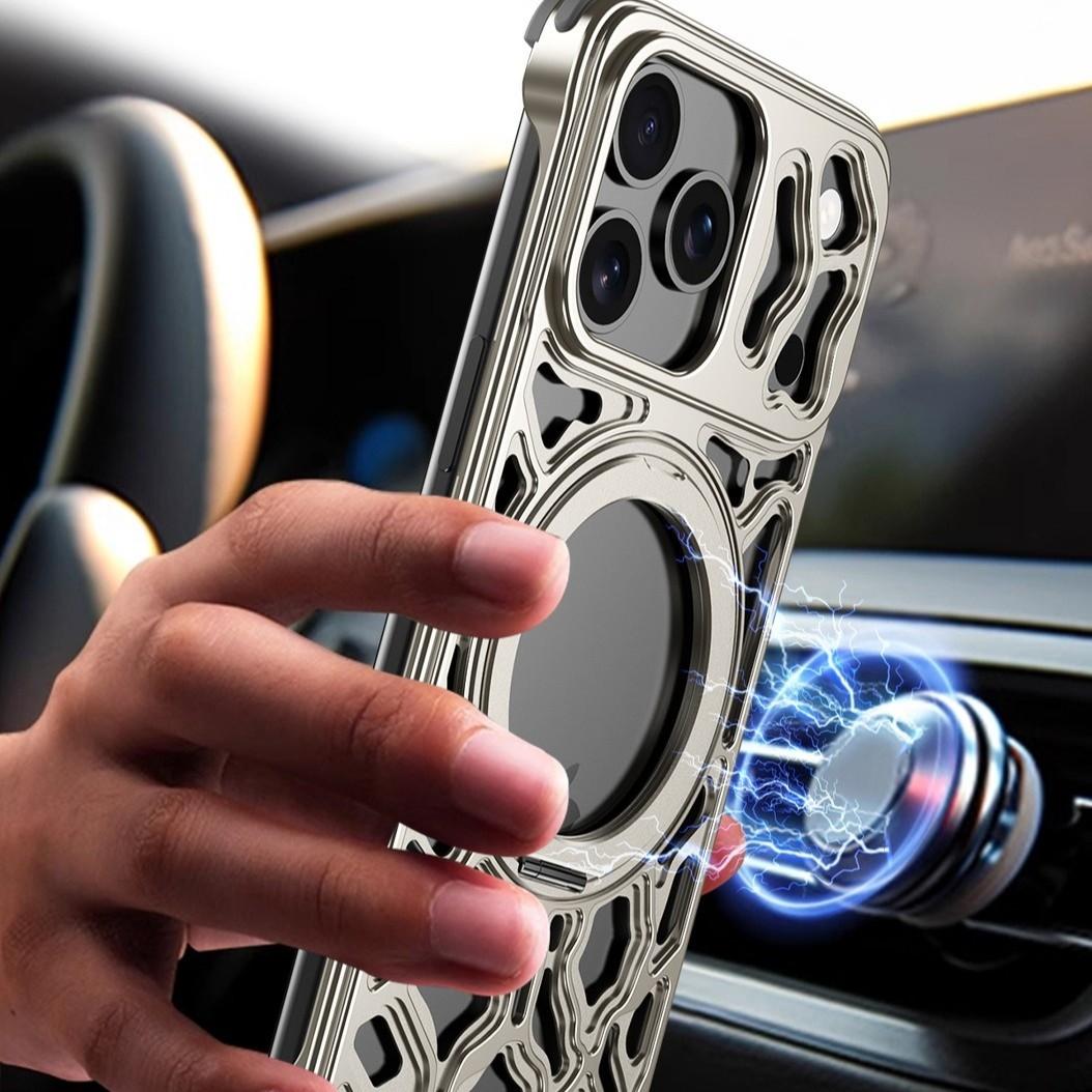 For iPhone 16, 15, 17 Pro Max  - Phone Stand Aluminum recension och pris